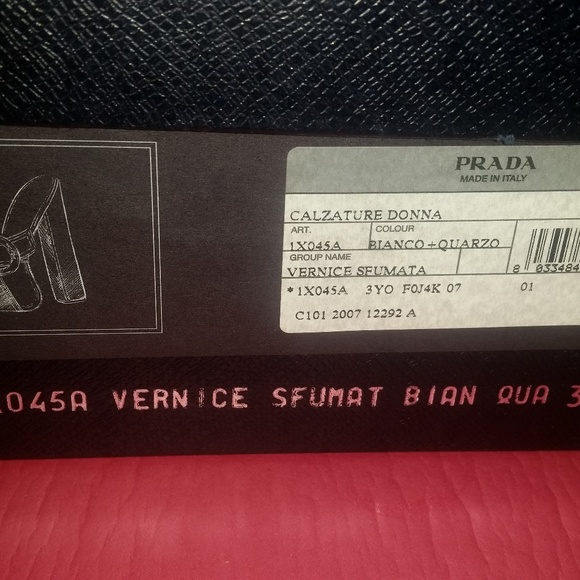 Prada Milano Vernice Block Heel Pumps Size 37 - Picture 5 of 6